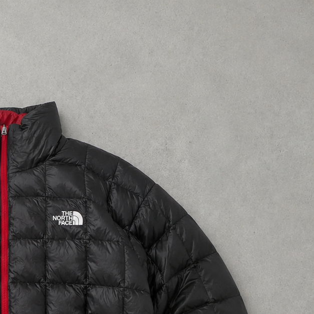 The North Face Jacket Schwarz, Rot Rare (S)