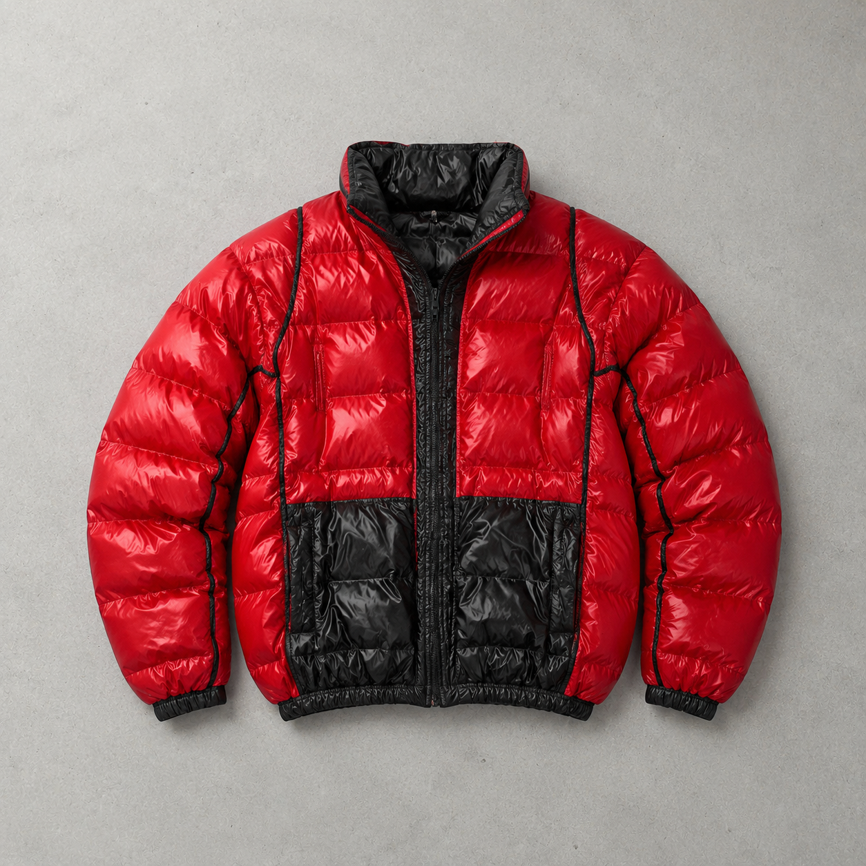 The North Face Jacket Schwarz, Rot Rare (S)