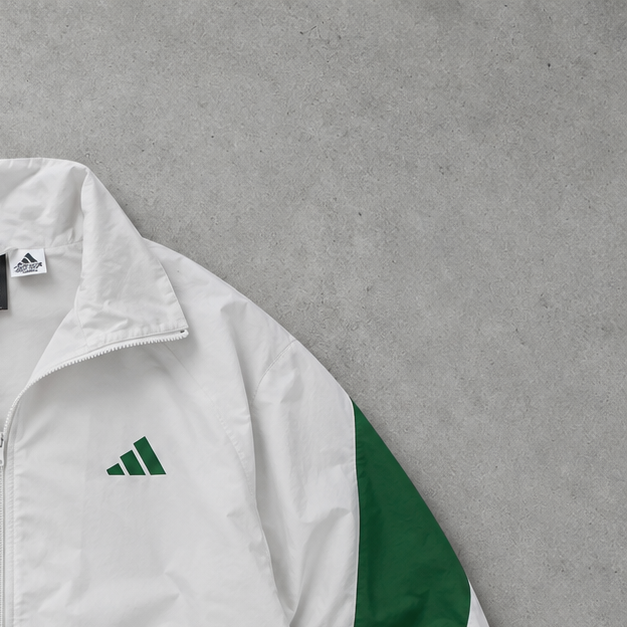 Adidas Trainingsjacke Weiß / Grün Rar (M)