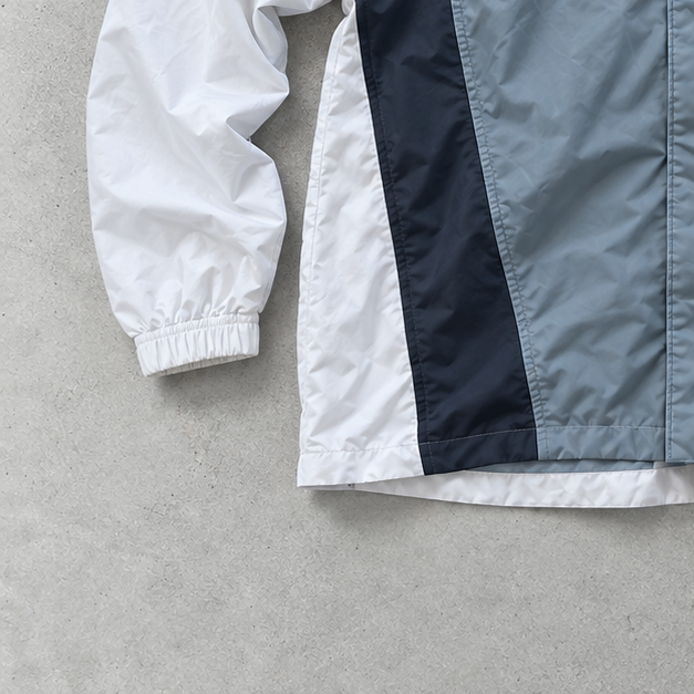 Y2K Adidas Windbreaker White / Grey Limited (M)