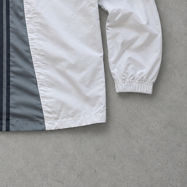 Y2K Adidas Windbreaker White / Grey Limited (M)