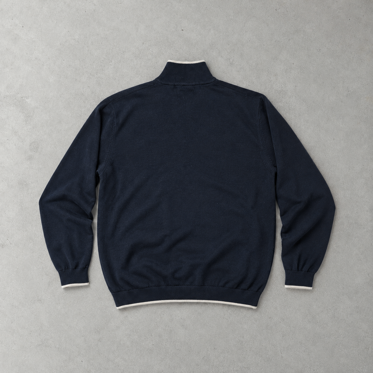 Y2K Polo Ralph Lauren Half-Zip Sweater Marineblau Rare (XL) Stitched Logo