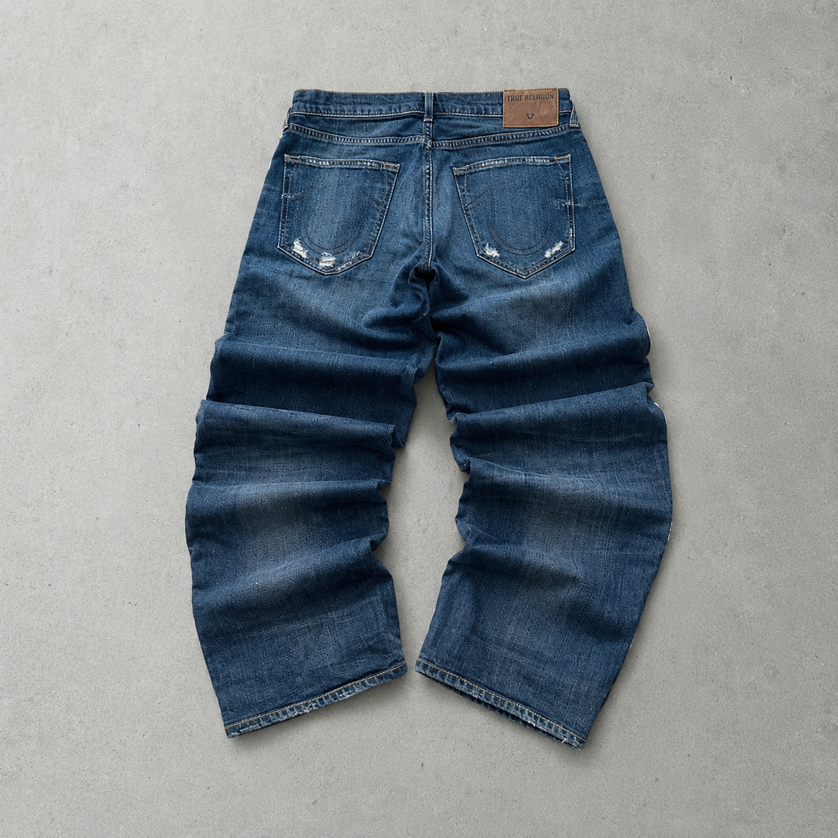 True Religion Rocco Skinny Jeans Blau, Marineblau Rare (W31 | DE 46)