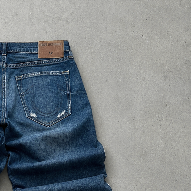 True Religion Rocco Skinny Jeans Blau, Marineblau Rare (W31 | DE 46)