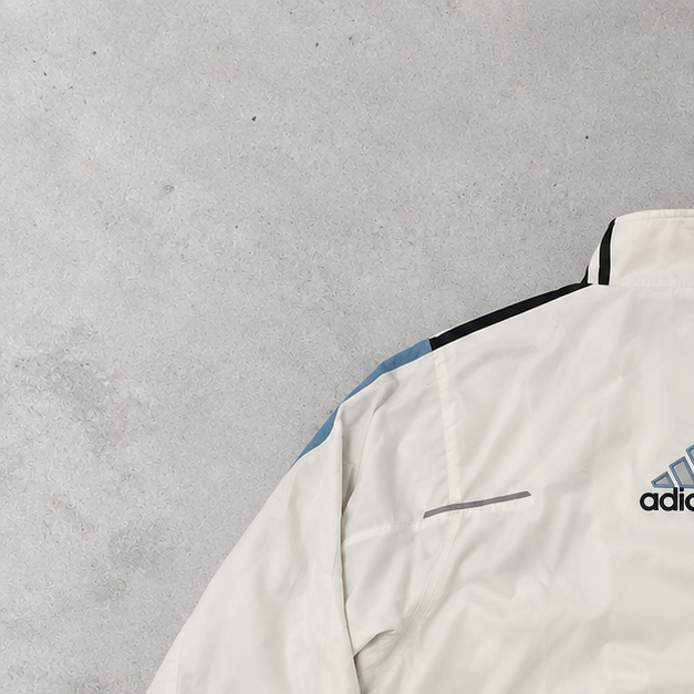 Veste Adidas bleu clair / blanc rare (M)