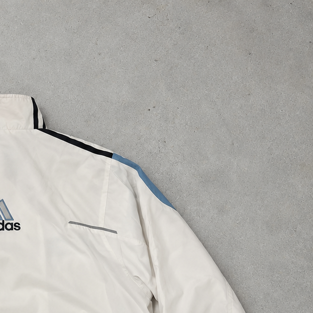 Veste Adidas bleu clair / blanc rare (M)