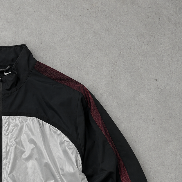 Nike Jacket Silber, Schwarz Rare (M)
