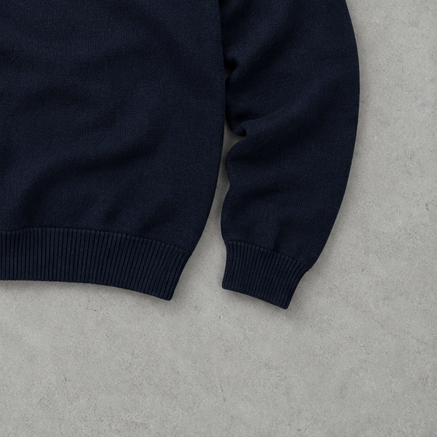 Ralph Lauren Sweater Marineblau Rare (L) Stitched Logo