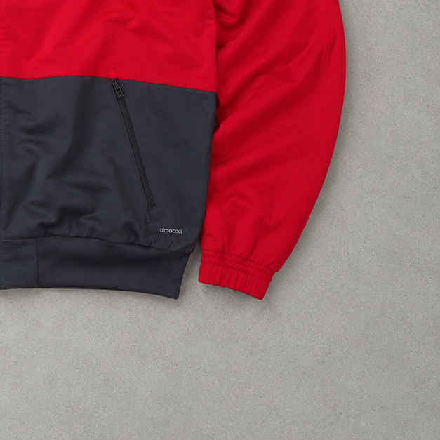Adidas Windbreaker Rot, Marineblau Rare (Size M)