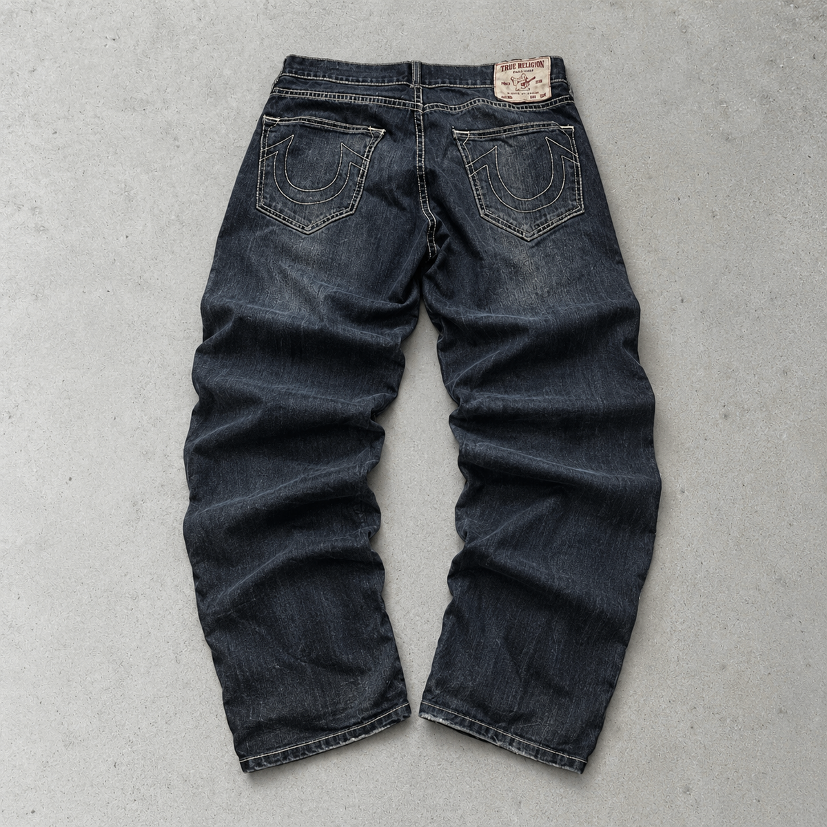 Y2K True Religion Straight Jeans Navy Rare (W32 | DE 48)