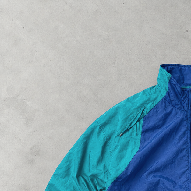 Vintage Nike Track Jacket Blue/Turquoise Limited (L) Stitched Logo
