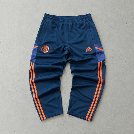 Manchester United ADIDAS Track Pants Orange / Navy Limited (S)