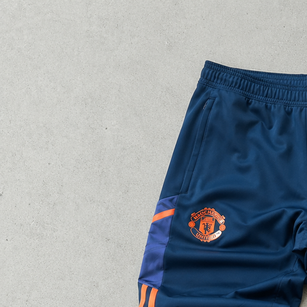 Manchester United ADIDAS Track Pants Orange / Navy Limited (S)