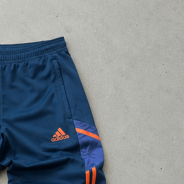 Manchester United ADIDAS Track Pants Orange / Navy Limited (S)