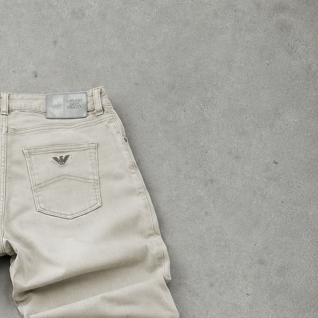 Armani Jeans Denim Pants Creme Rare (W30 | DE 46)