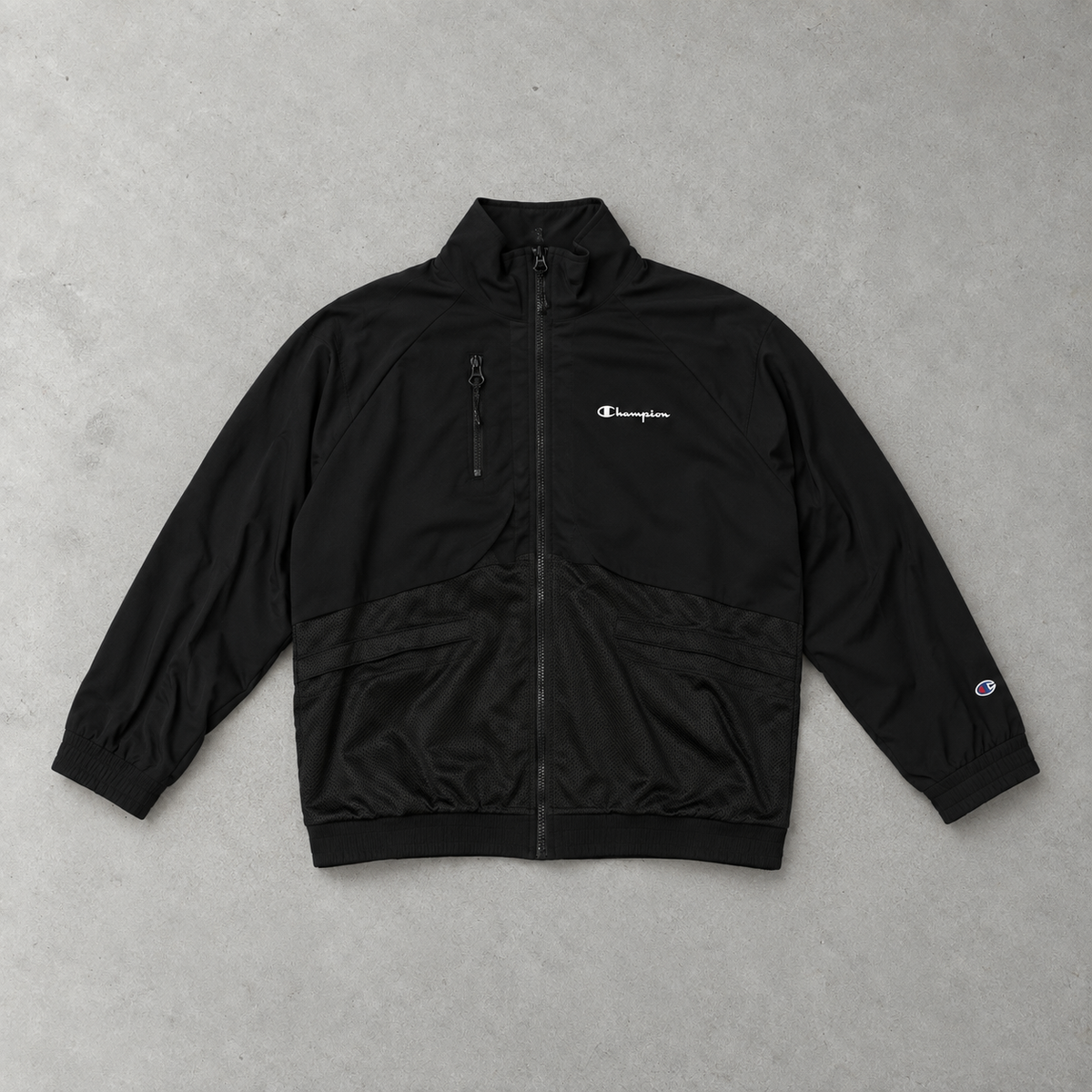 Champion Track Jacket Schwarz, Weiß Rare (XL)