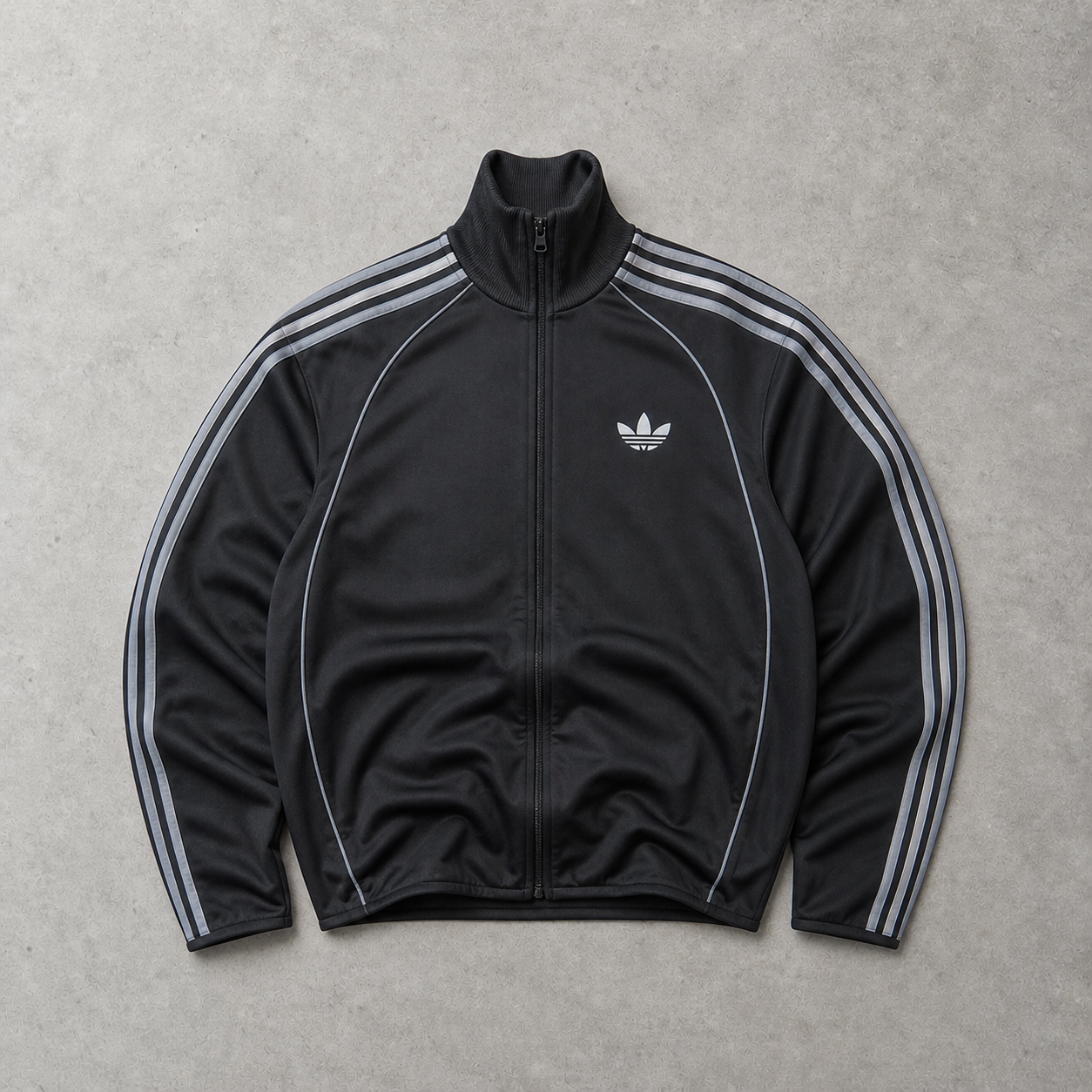 Adidas Track Jacket Schwarz, Grau Limited (S) Stitched Logo