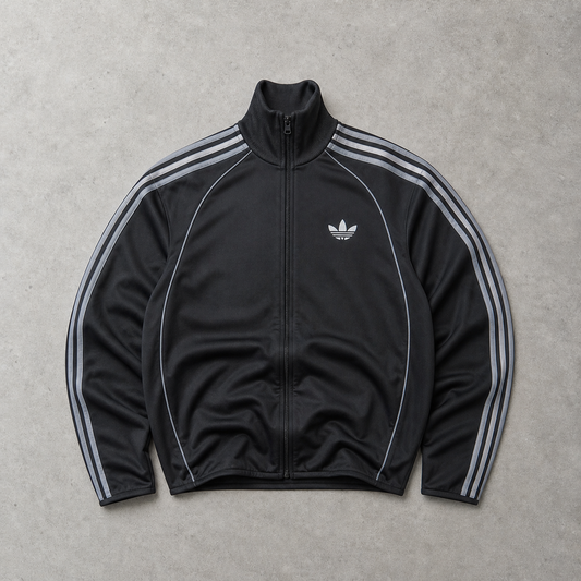 Adidas Track Jacket Schwarz, Grau Limited (S) Stitched Logo