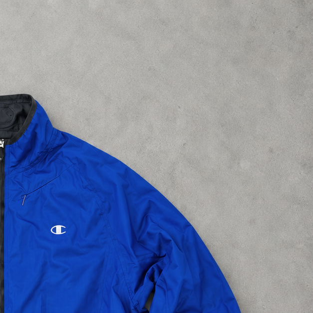 Champion Jacket Blau Rare Stitched Logo (M)