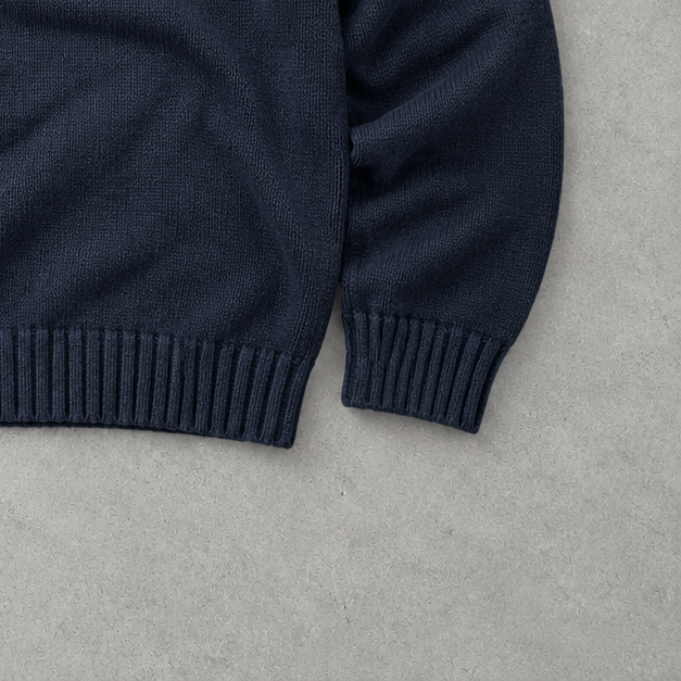 Ralph Lauren Sweater Marineblau Stitched Logo Limited (L)