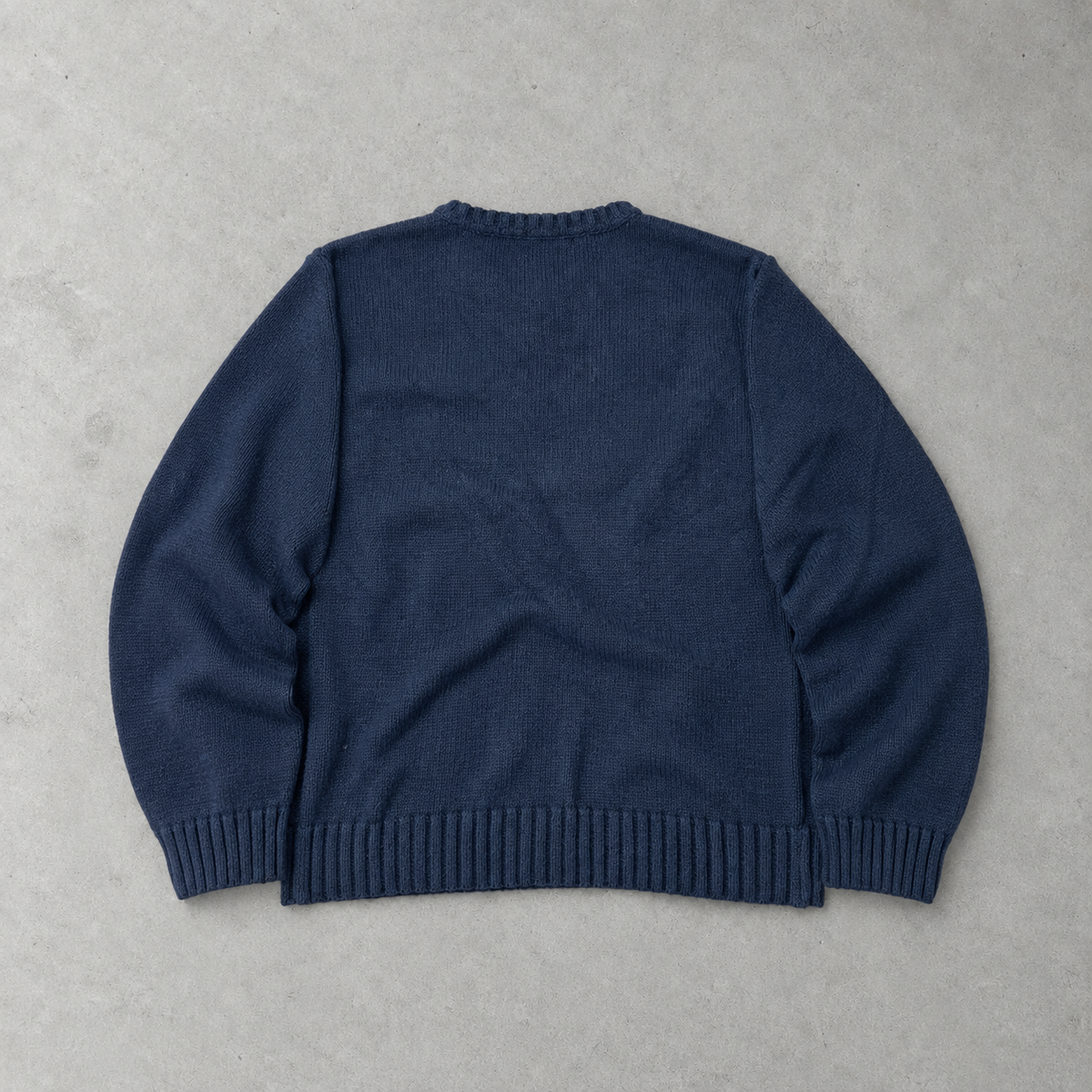 Ralph Lauren Sweater Marineblau Stitched Logo Limited (L)