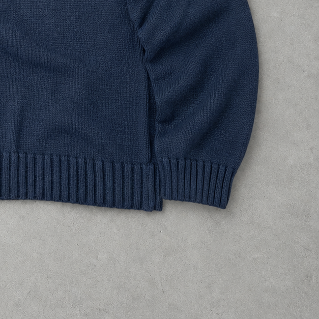 Ralph Lauren Sweater Marineblau Stitched Logo Limited (L)