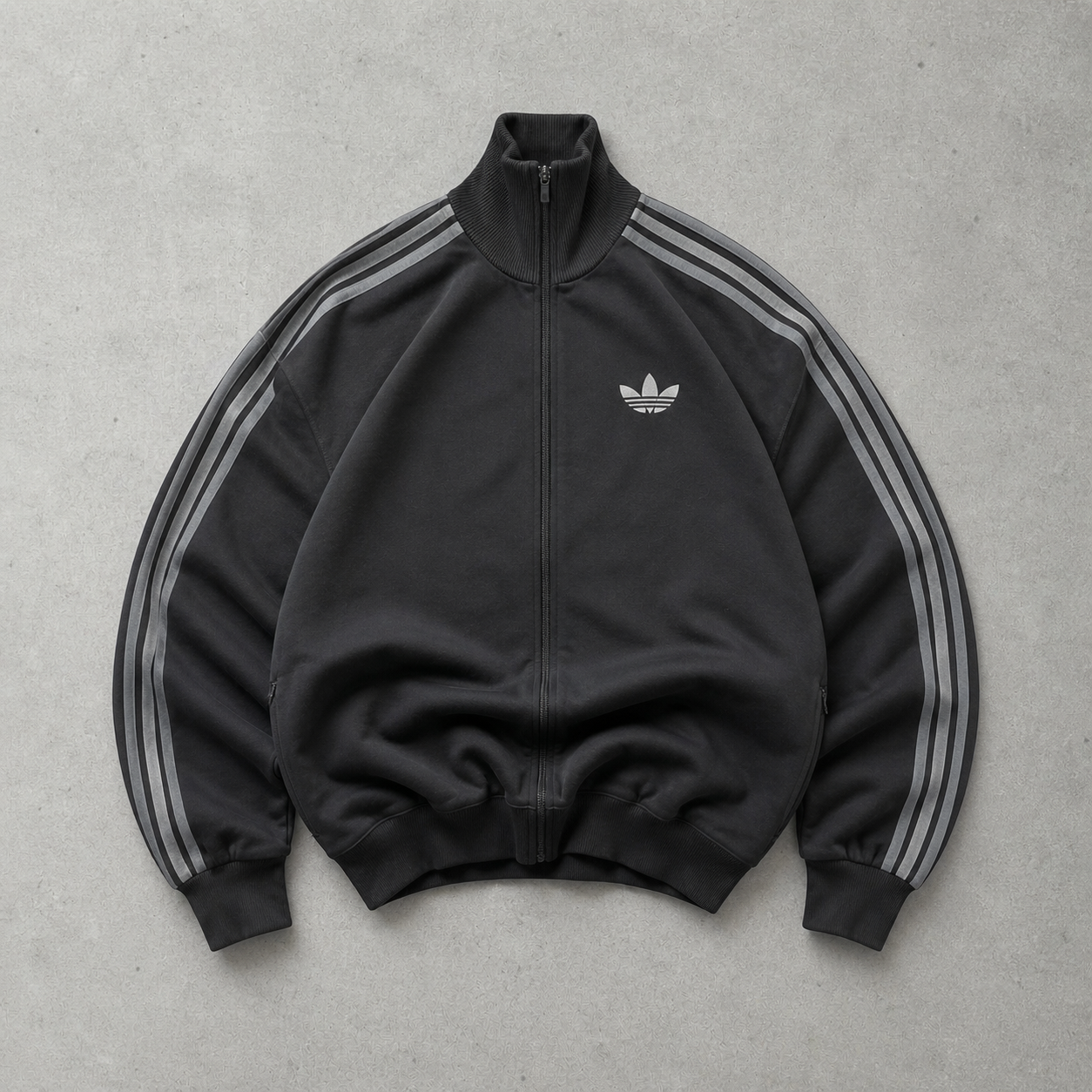 Adidas Track Jacket Schwarz Rare (S) Stitched Logo