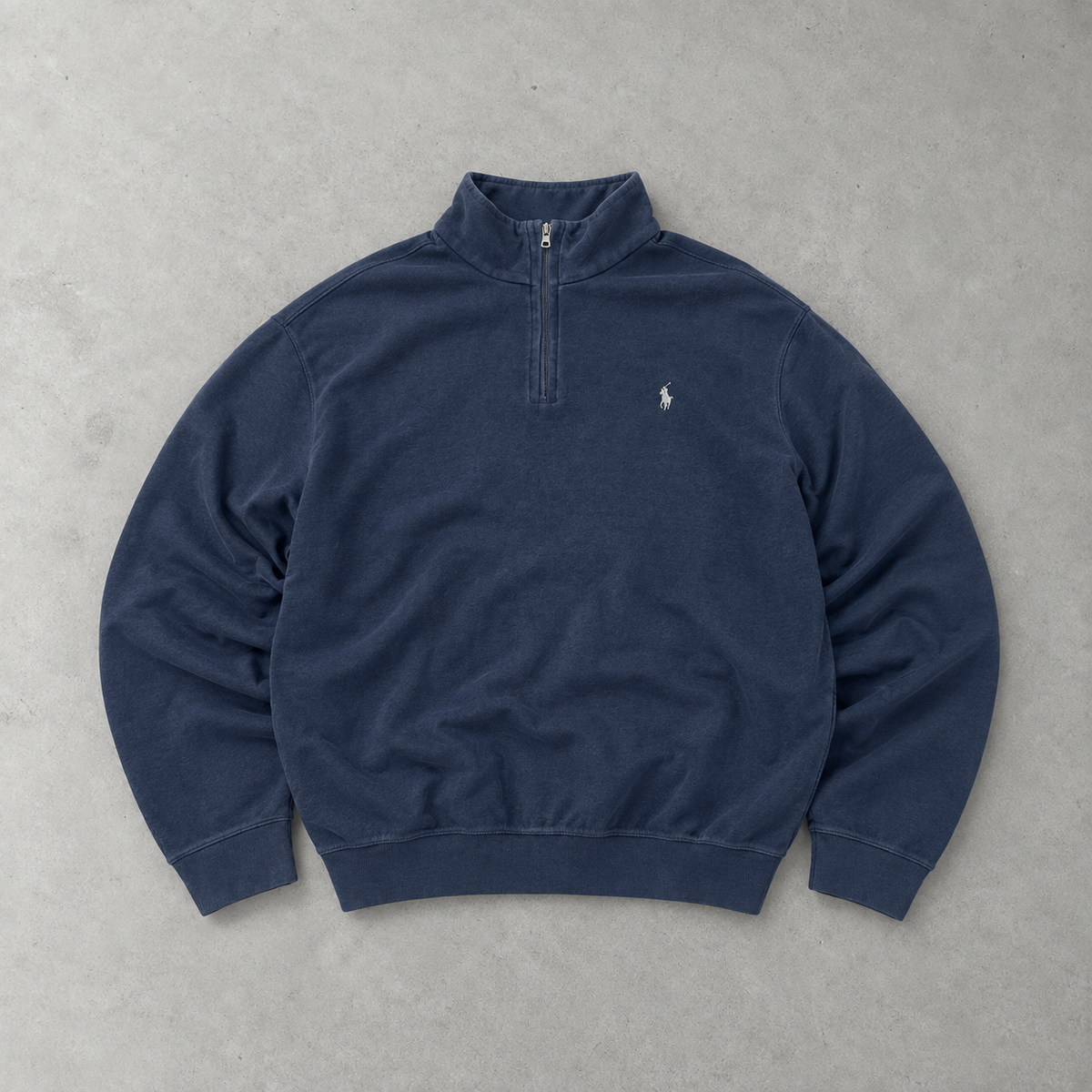 Ralph Lauren Sweater Marineblau Rare (XXL) Stitched Logo