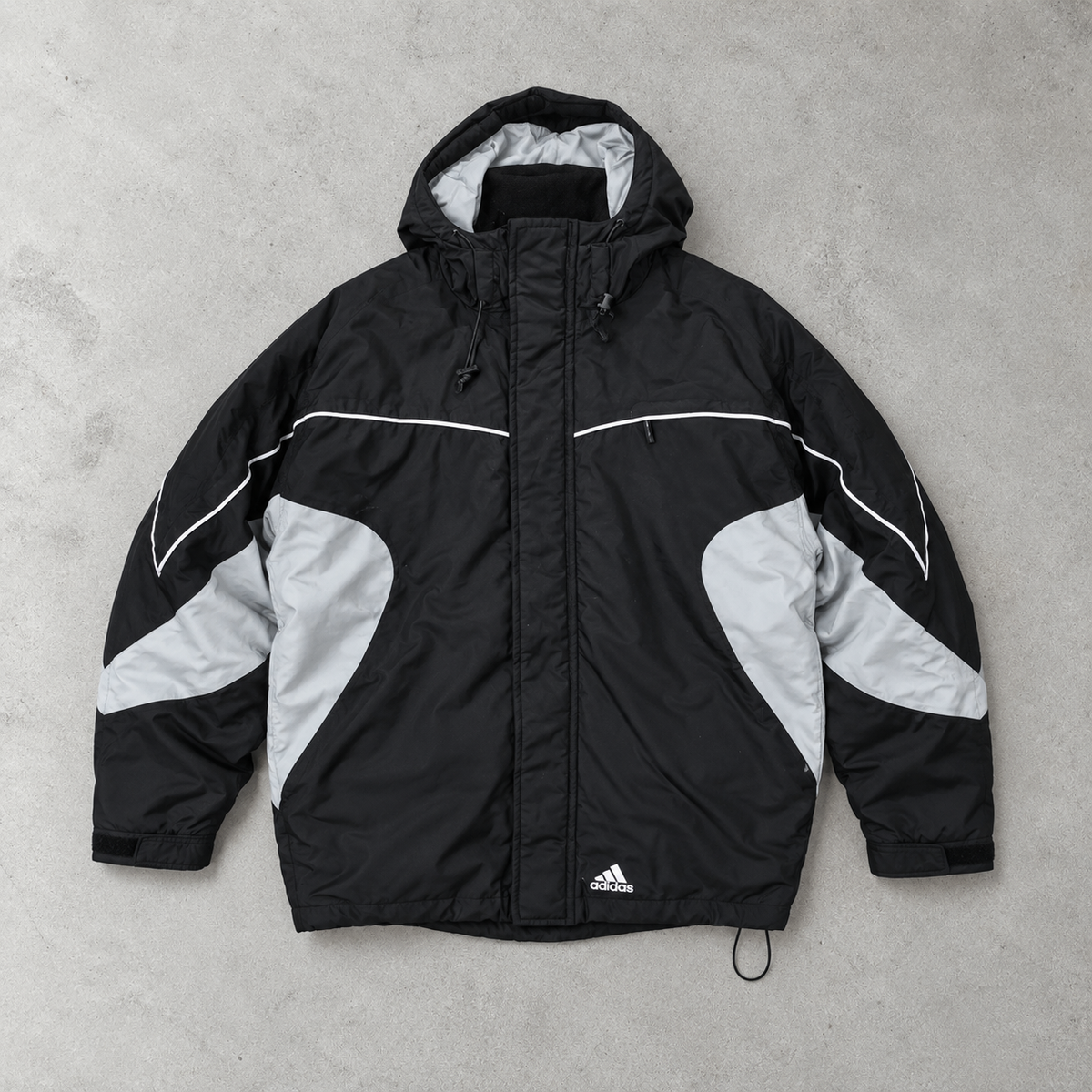 adidas Jacket Schwarz, Grau Rare (M)