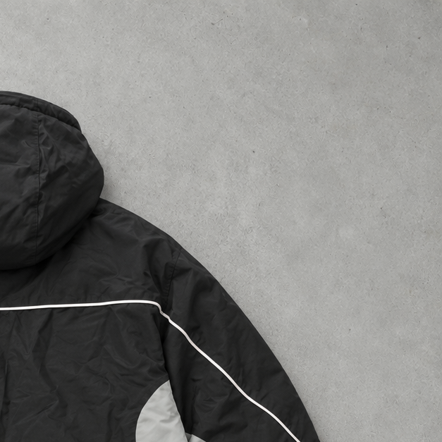 adidas Jacket Schwarz, Grau Rare (M)