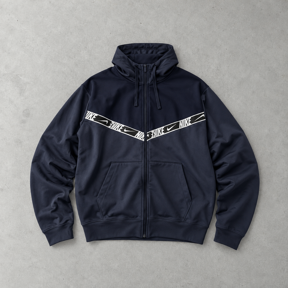Y2K Nike Hoodie Marineblau Rare (M)