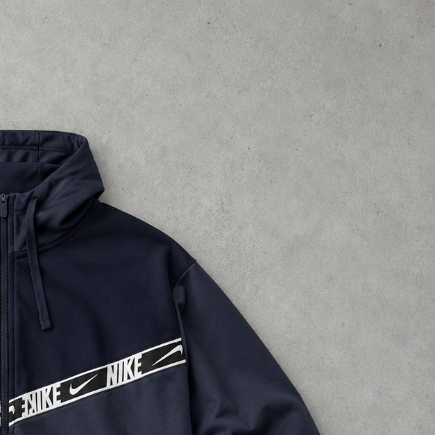 Y2K Nike Hoodie Marineblau Rare (M)