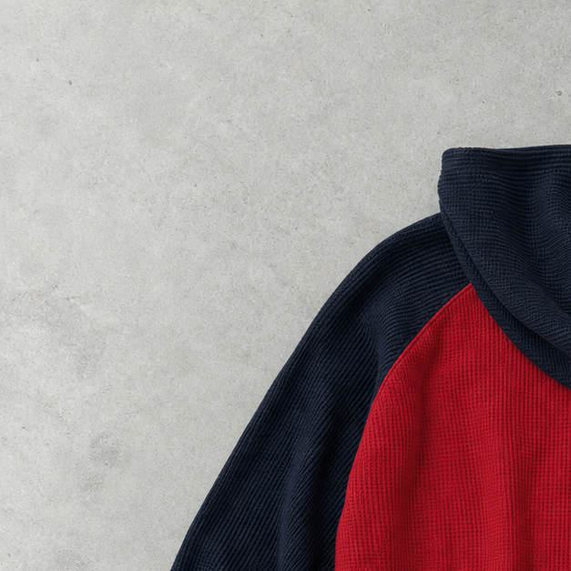 Polo Ralph Lauren Hoodie Rot, Marineblau Rare (XL)