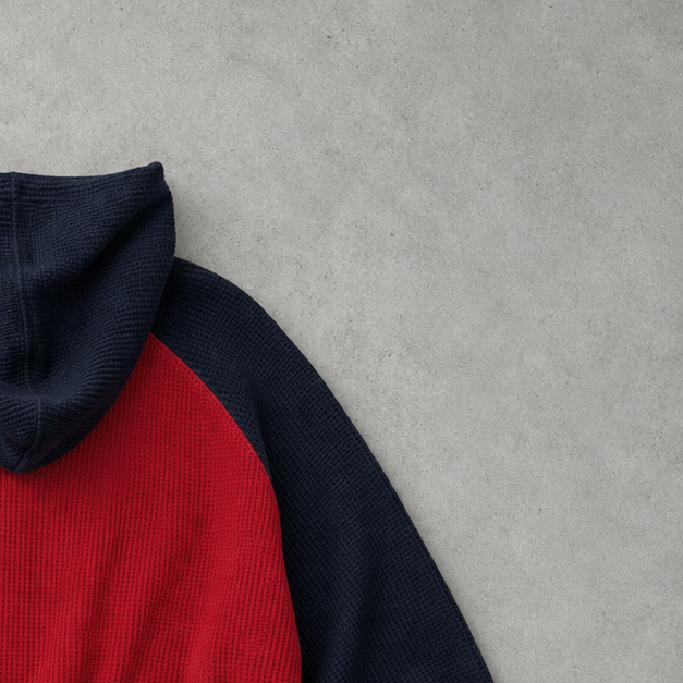 Polo Ralph Lauren Hoodie Rot, Marineblau Rare (XL)