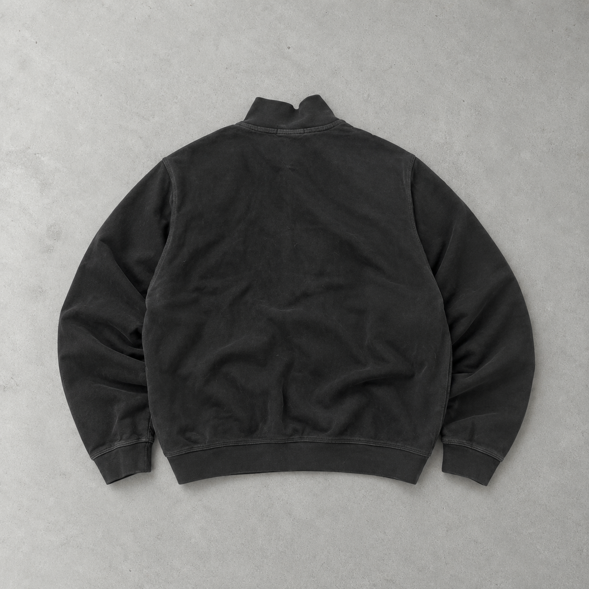 Ralph Lauren Sweatshirt Schwarz Stitched Logo Rare (L)