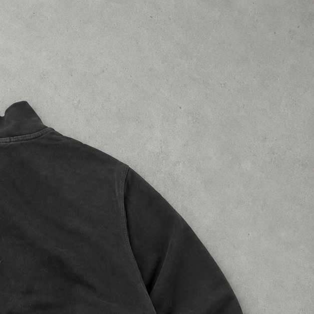 Ralph Lauren Sweatshirt Schwarz Stitched Logo Rare (L)
