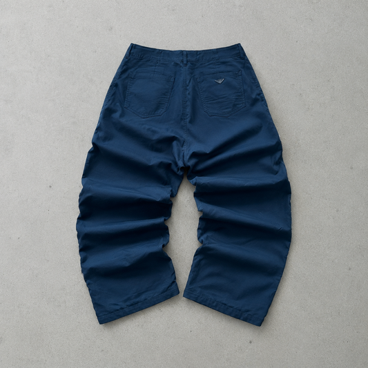 Y2K Armani Jeans Jeans Schwarz Limited Stitched Logo (W30 | DE 46)