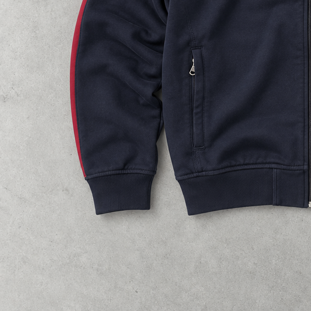 Polo Ralph Lauren Track Jacket Marineblau, Rot Rare (XL) Stitched Logo