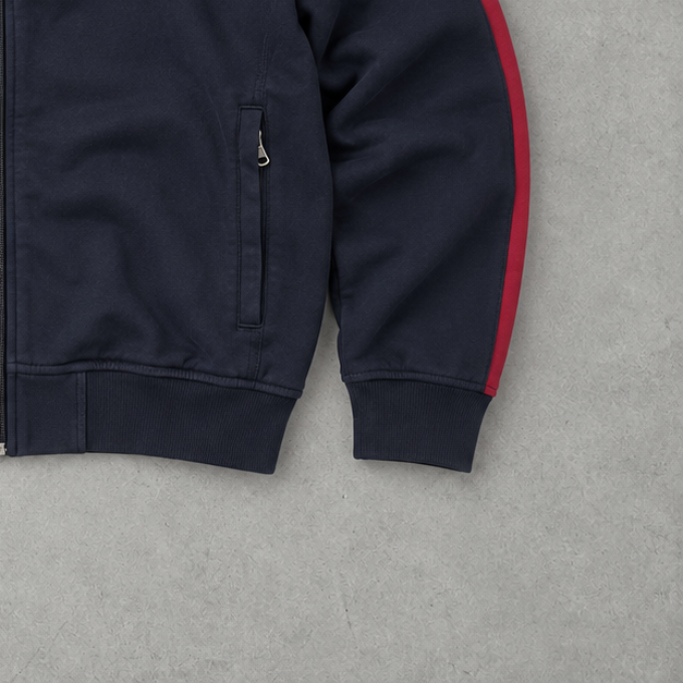 Polo Ralph Lauren Stitched Logo Jacket Marineblau, Rot Rare (XL)