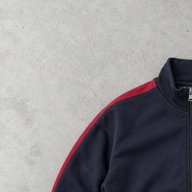 Polo Ralph Lauren Track Jacket Marineblau, Rot Rare (XL) Stitched Logo