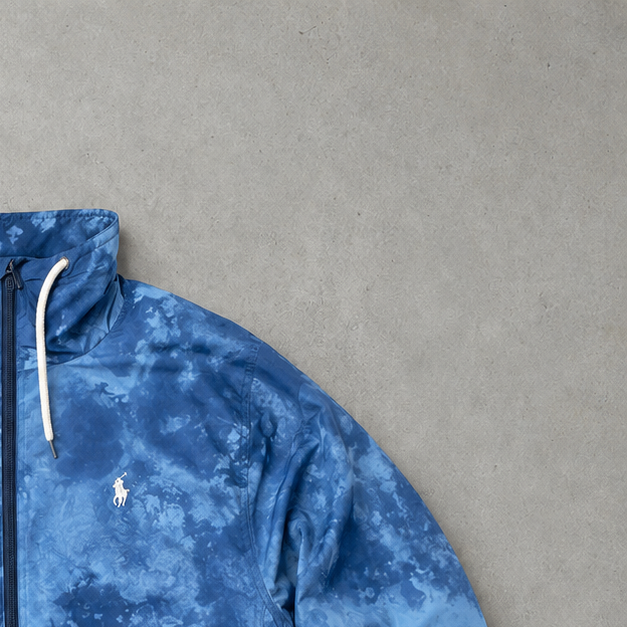 Ralph Lauren Hoodie Blau Rare Stitched Logo (S)