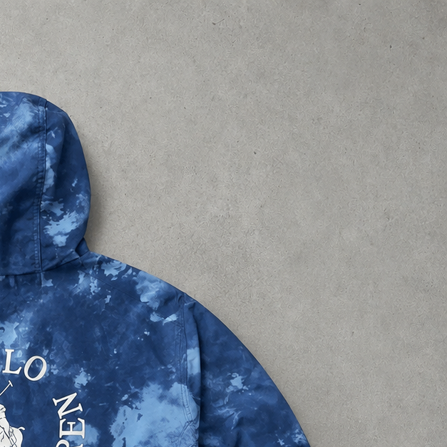 Ralph Lauren Hoodie Blau Rare Stitched Logo (S)