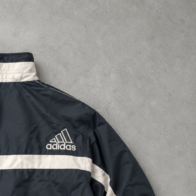 adidas Windbreaker Schwarz, Weiß Rare (S)