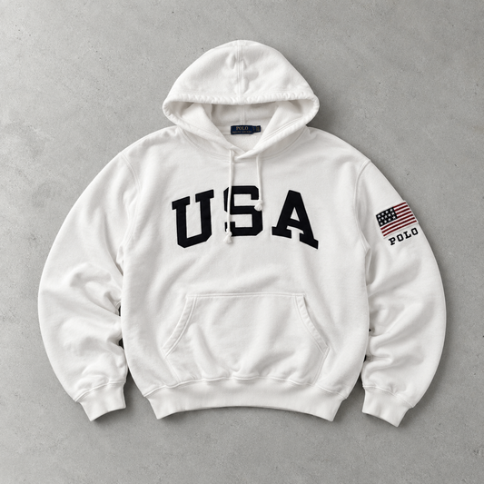 Ralph Lauren Hoodie Weiß Rare (L)