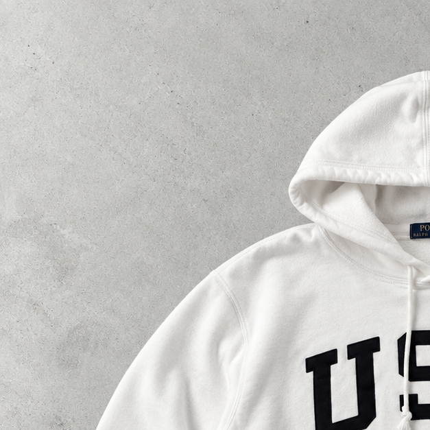 Ralph Lauren Hoodie Weiß Rare (L)