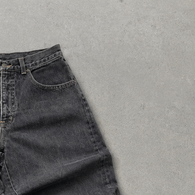 Y2K Emporio Armani Jeans Grau, Schwarz Rare (W35 | DE 50)