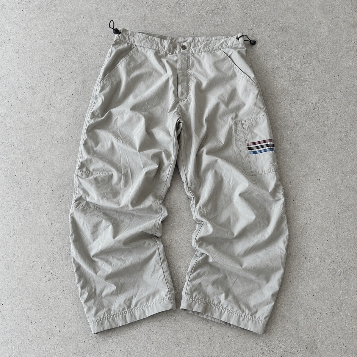 Y2K Adidas Cargo Pants Creme Rare (M)