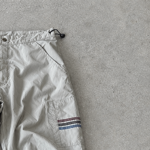 Y2K Adidas Cargo Pants Creme Rare (M)
