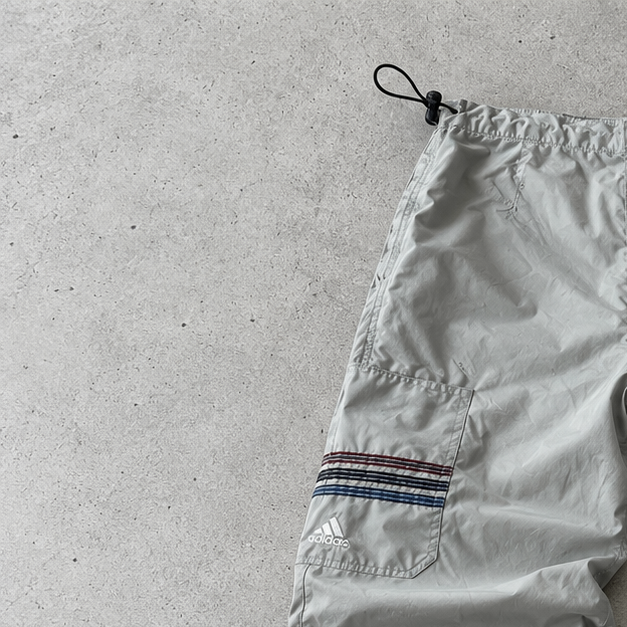 Y2K Adidas Cargo Pants Creme Rare (M)