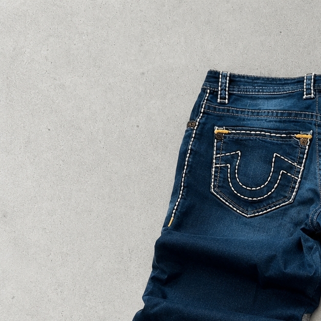 Y2K True Religion Jeans Blau Limited (M)